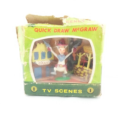 Marx TV Tinykins ''Quick Draw McGraw'' Toy from the TV Show by Hanna Barbera 1961