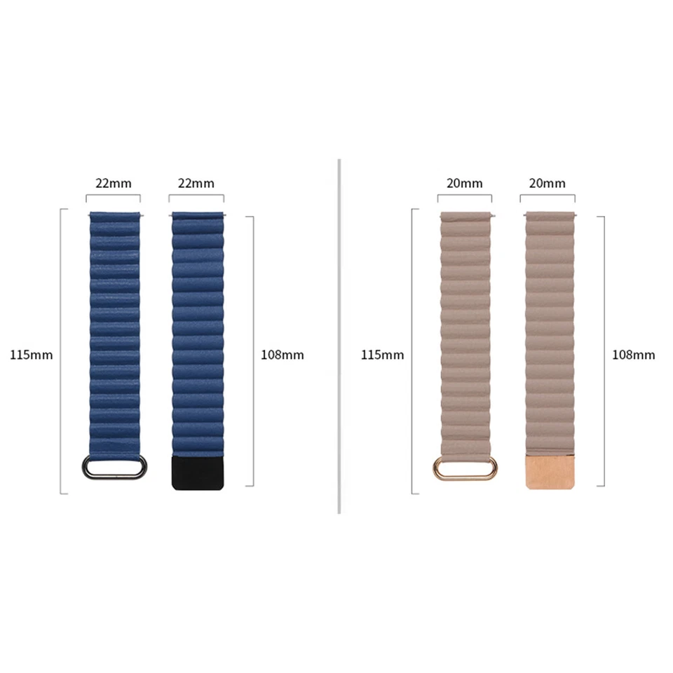 皮革磁性表带 适用于三星 Galaxy 表带 适用于华为表带 — 第 3/4 张图片