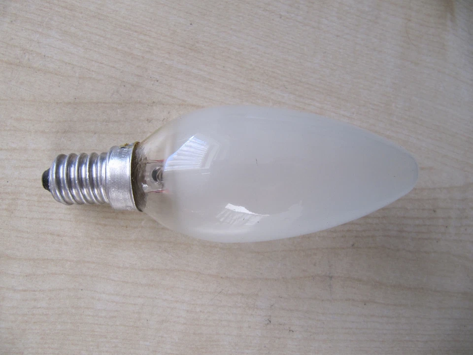  RARITÄT 2 x OSRAM Glühlampe Kerze matt 25W E14 Kerzenlampe HOCHWERTIG MATTIERT - Bild 2 von 2