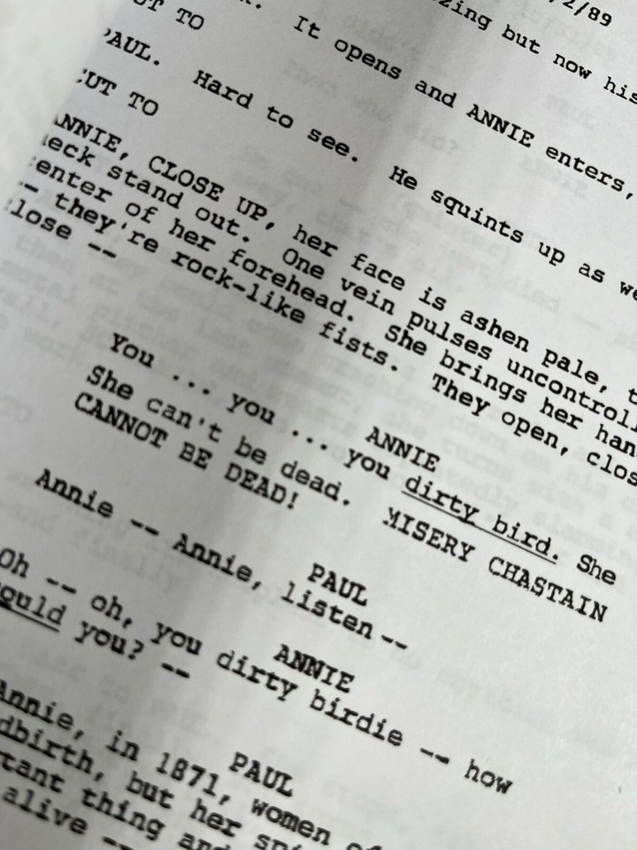 Misery Play Script Misery Script Signed - Autograph Reprints - 120 Pages - Stephen King | eBay