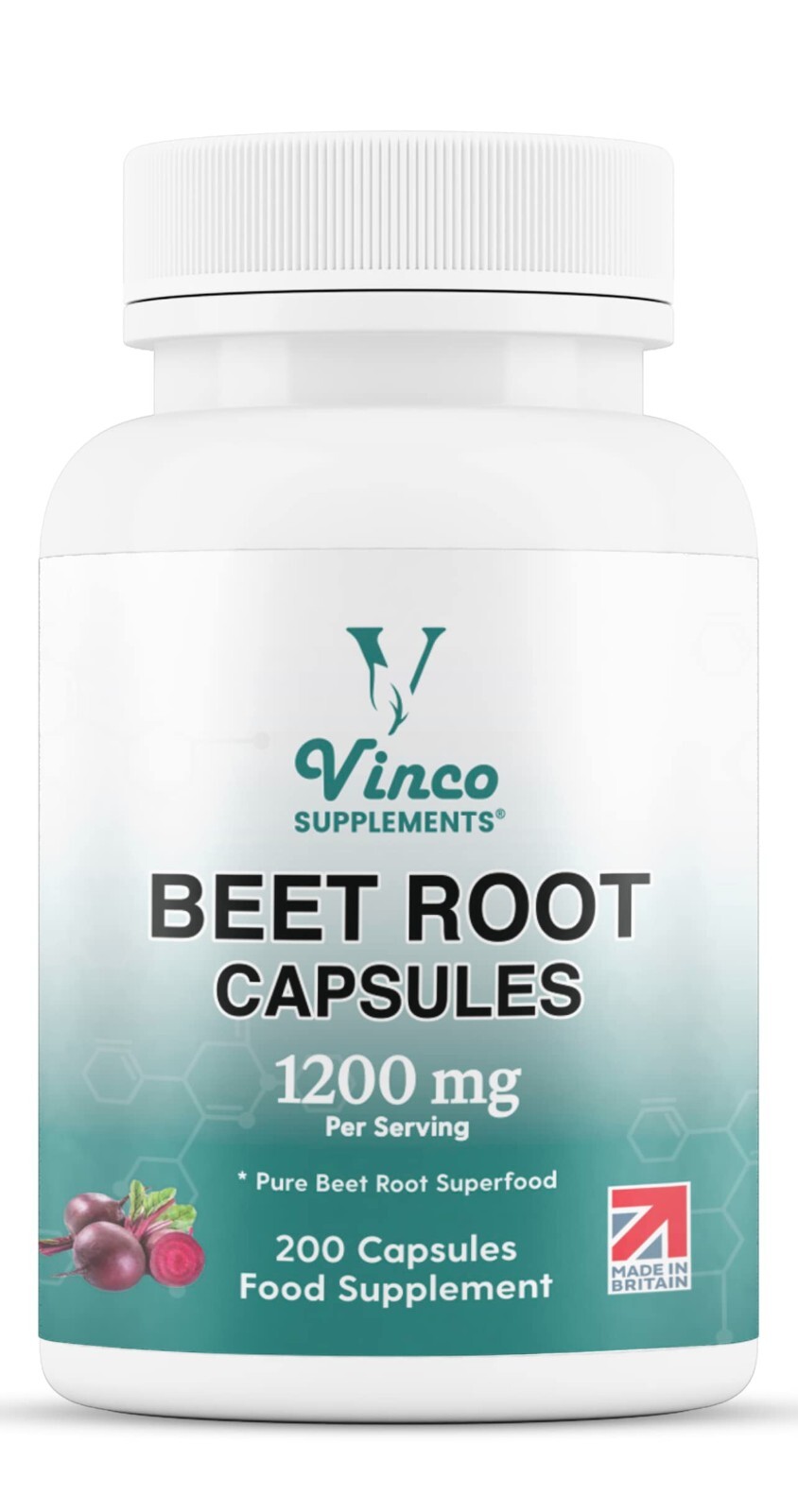 Beetroot Extract Capsules 1200mg Per Capsule Super Strength , 100% Natural vegan