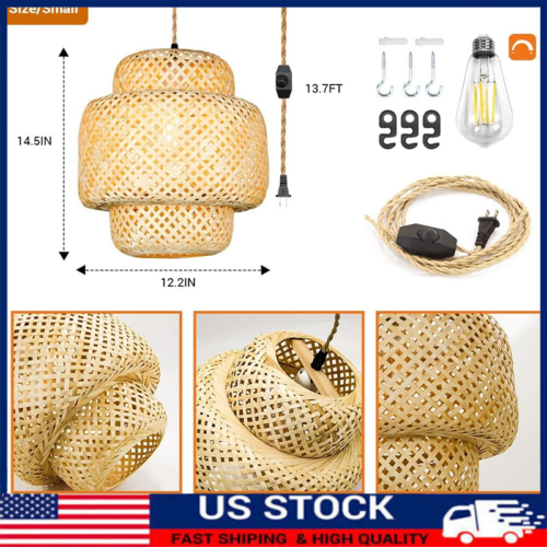 Modern pendant lights, bamboo woven lanterns with novel and beautiful styles NEW