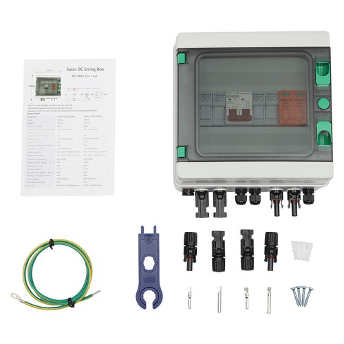 DC 500V/1000V Solar PV Combiner Box 2 Strings Circuit Breaker For Solar Panel - Picture 35 of 58