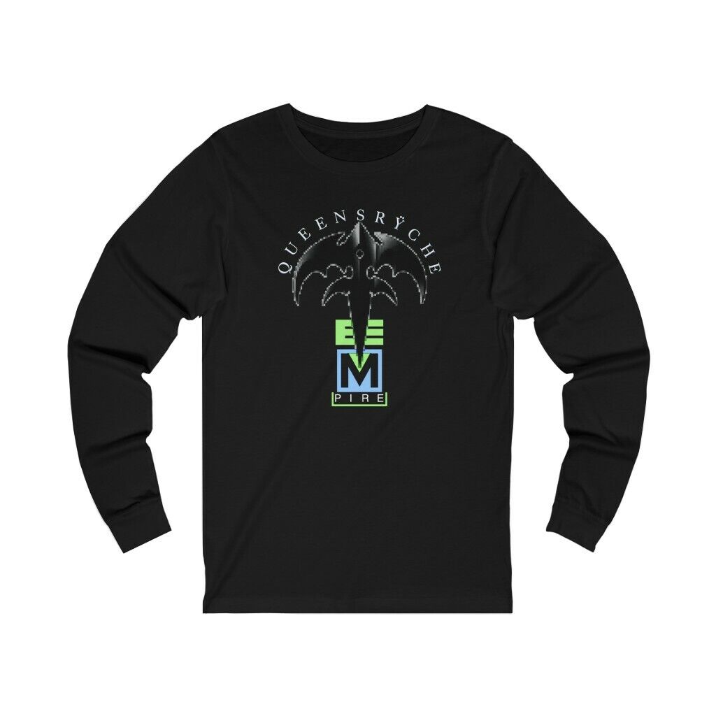 Max 49% OFF Queensryche 1991 Building Empires World Shirt Long Department store Sleeved Tour