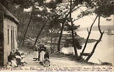 BENODET (29) groupe de dentellières animation Bois de Pins