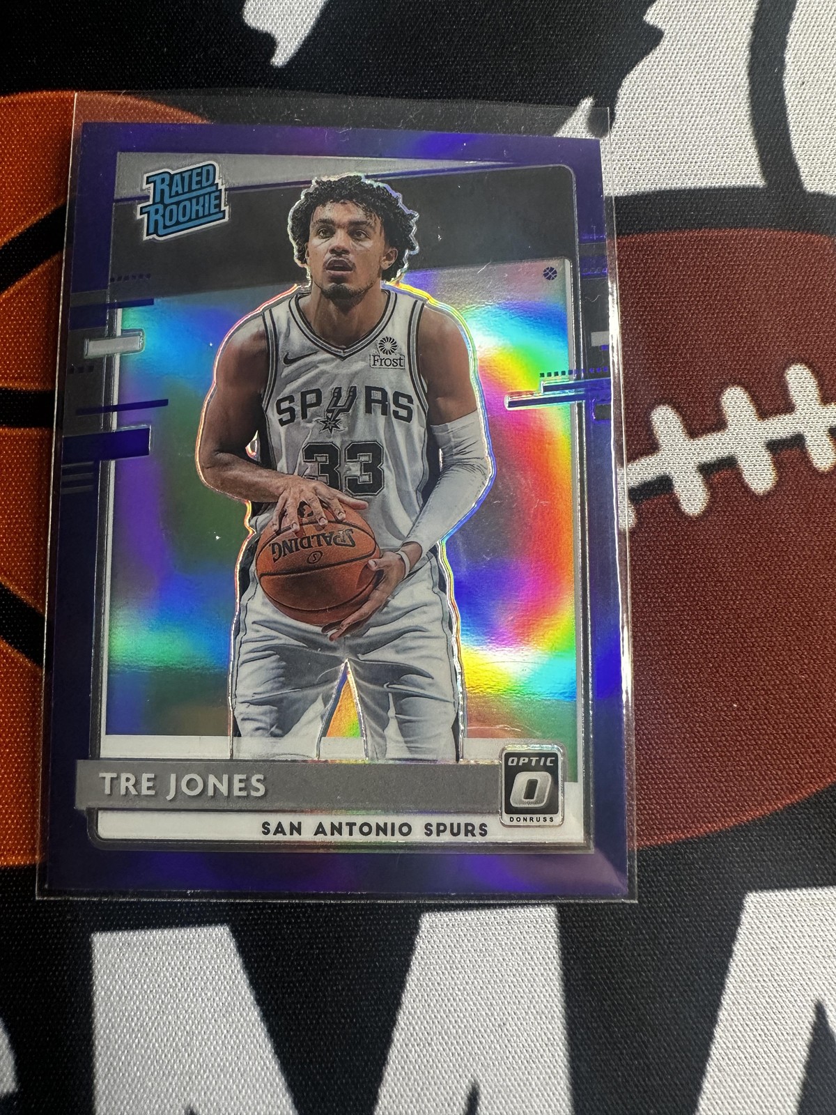 2020-21 Donruss Optic #188 Tre Jones Purple