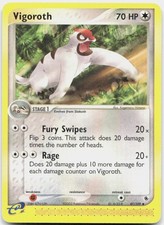 Pokemon Vigoroth Uncommon EX Ruby and Sapphire 47/109 MP Trading Card