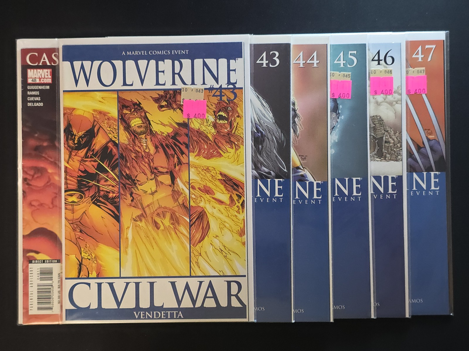 (LOT 7) Wolverine #s 43 43 44 45 46 47 48 Marvel 2006 FNNM See Pictures