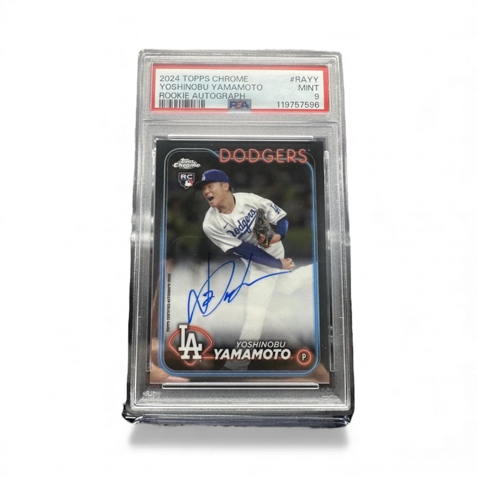 2024 Topps Yoshinobu Yamamoto RC Dodgers PSA **Chaser Read Description mystery** - Image 2 of 2
