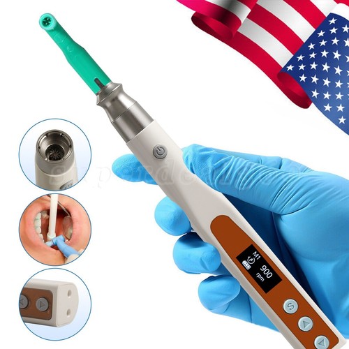 NSK Style Dental Cordless Hygiene Prophy Handpiece +2 Prophy Angle Cups - Picture 4 of 23