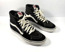 VANS Sk8 Hi Mens Size 8.5 Sneakers Shoes Black w/White High Top Skater Free Ship