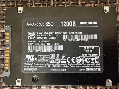 Samsung 850 EVO MZ7LN120HAHQ 120GB SATA III 2.5'' Solid State Drive