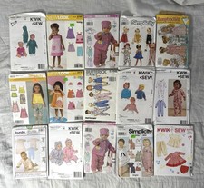 Lot of 15 Cut New Look Butterick Simplicity KWIK Sew Baby Toddler Sewing Pattern