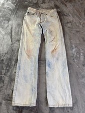 Vintage 80s Levi's Orange Tab Jeans Mens 28x31 Light Wash Distressed Straight Le