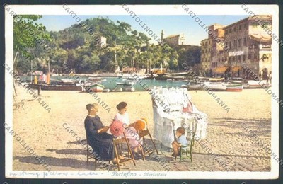 Genoa Portofino Tombolo postcard E7327