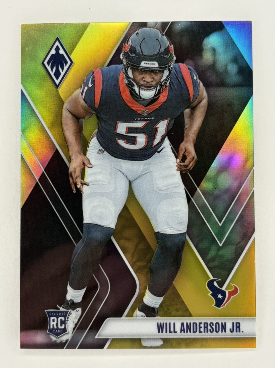 2023 Panini Phoenix - Will Anderson Jr - Yellow Prizm /75 RC Rookie Card #144