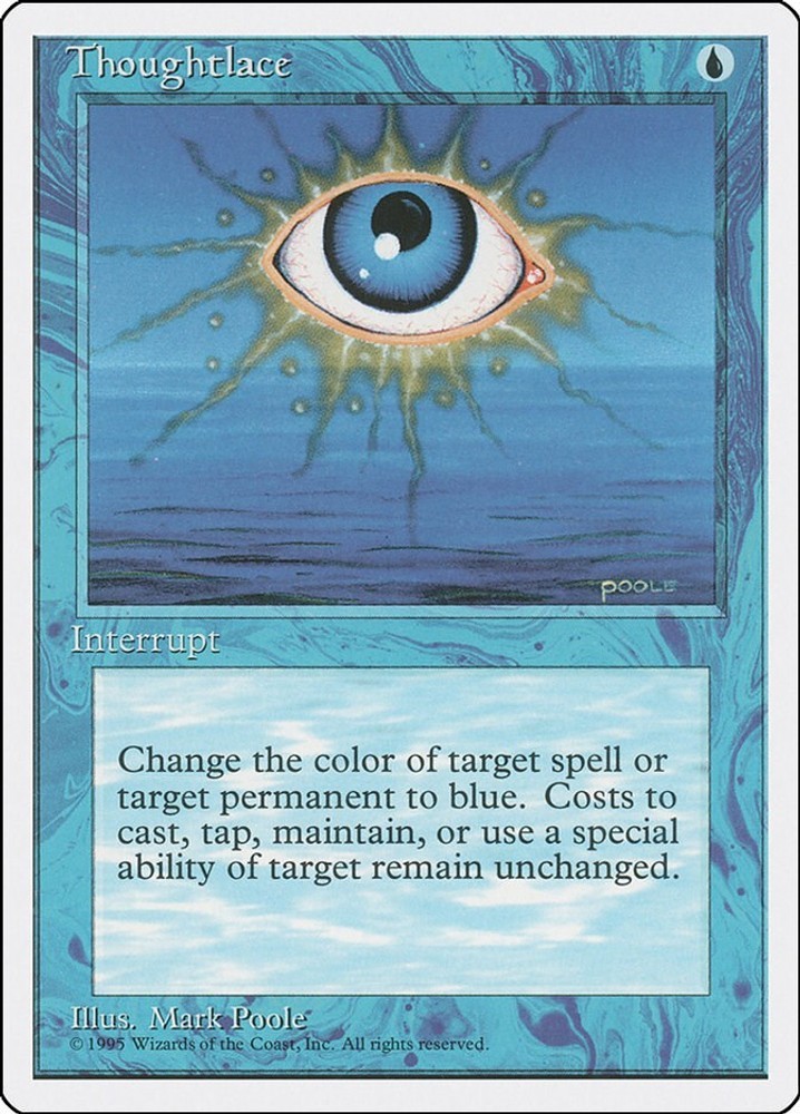 Thoughtlace #107 (LP) Fourth Edition (4ED) MTG