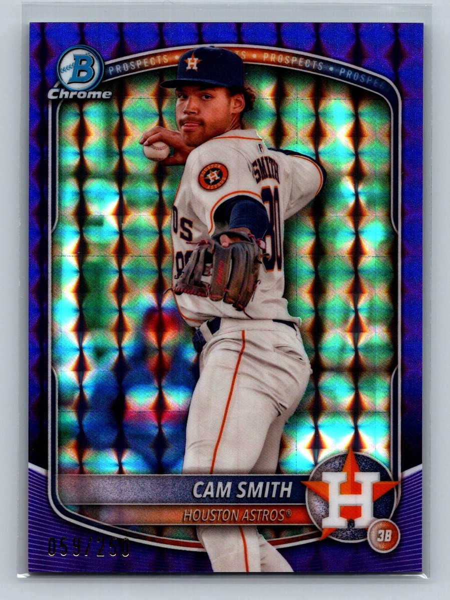 Fanatics Authentic 2025 MLBジャージCAM SMITH 2025 Bowman Baseball Cam Smith Purple Geometric /250 | eBay