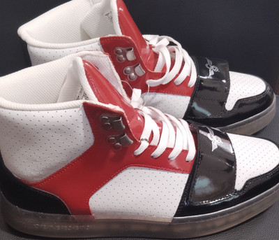 Creative Recreation Men's Mid Top Sneakers White/Black/Red CRF27120