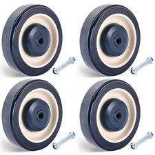 Shopping Cart Wheels Replacement  4 Pack Shopping Cart Caster, 5-inch Diamet...