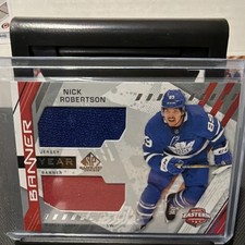 2021-22 Upper Deck SP Game Used Banner Year Jersey Relic Nick Robertson BYA-NR