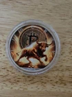 2024 American Eagle Liberty Dollar Bear Bit-Coin Colored 1 oz Fine Silver Round