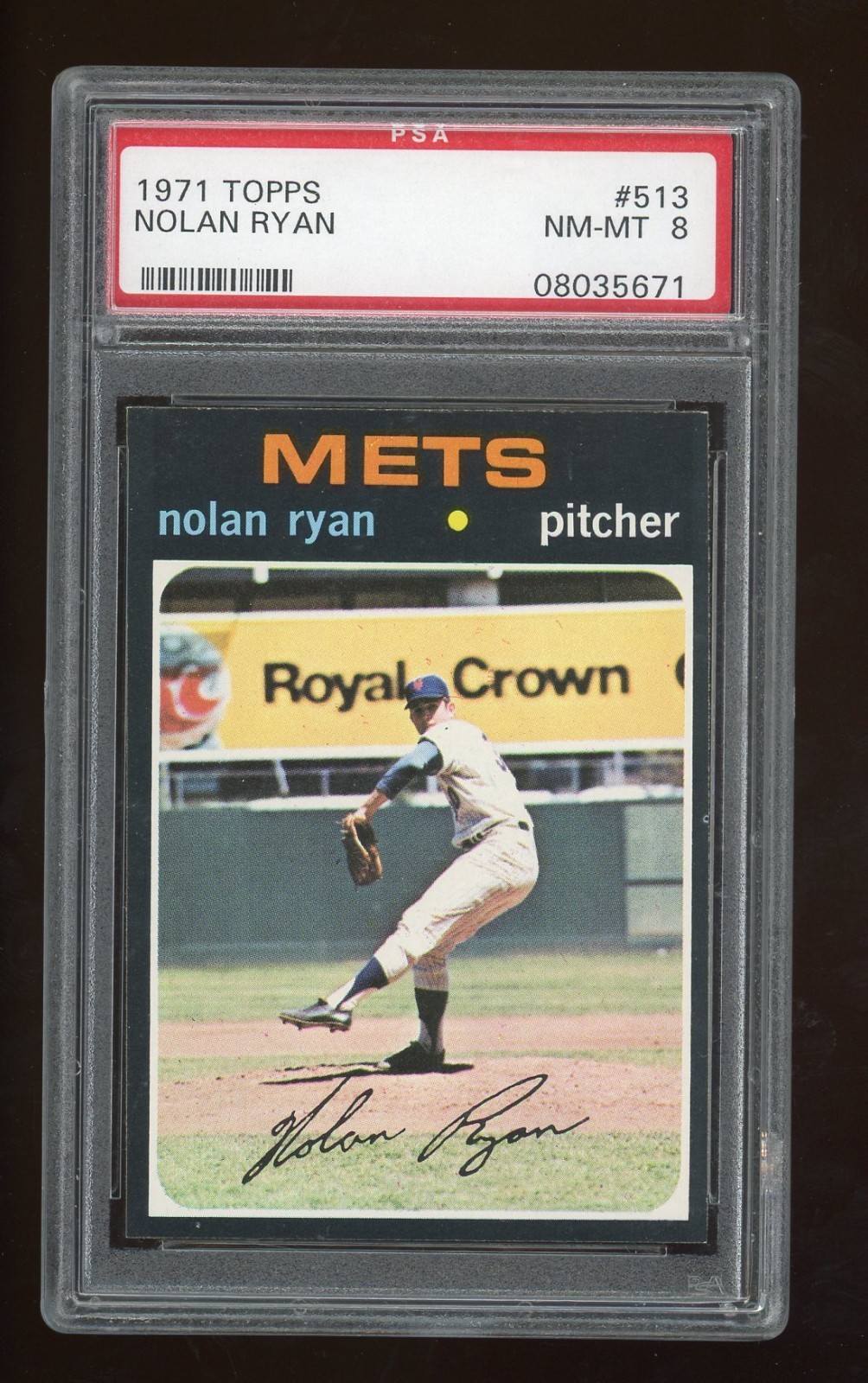 1971 Topps Nolan Ryan #513 PSA 8