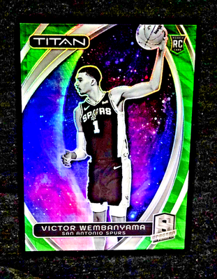 アミーボカード　シベリア　ロボ　チーフ　モニカ　ヴァネッサ　ツンドラ　リリィ 2023-24 Victor Wembanyama Spectra Titan RC Green Hyper Prizm