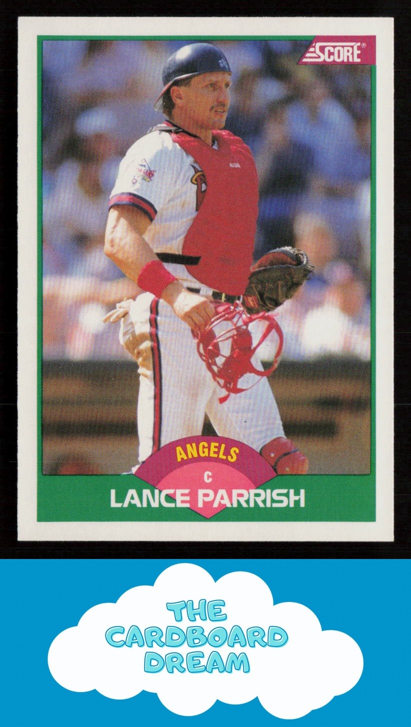 Lance Parrish 1989 Score Rookie & Traded #36T California Angels Baseball Card