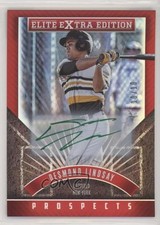 2015 Elite Extra Edition Prospects Green Ink 10/10 Desmond Lindsay #54 Auto s3g