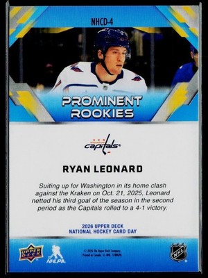 2026 Upper Deck National Hockey Card Day. Complete Your Set & Save