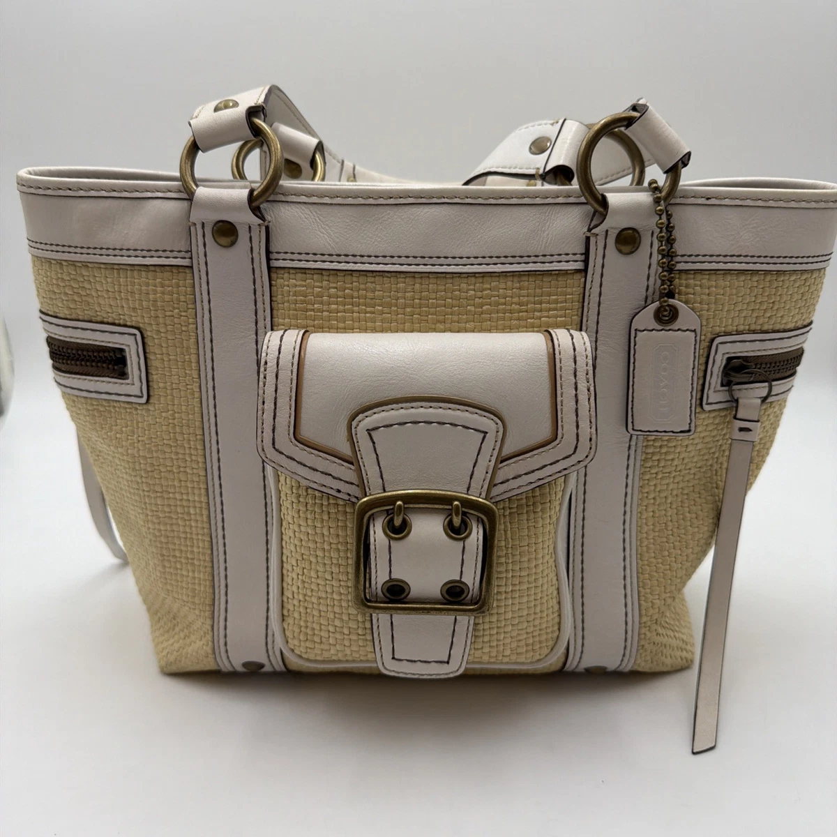 Coach ショルダーバッグ ホワイト バッグ & ハンドバッグ 女性用 | eBay