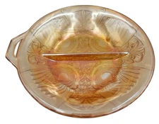 Indiana Glass Carnival Glass Marigold Candy Nut Serving Dish Vintage