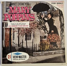 Mary Poppins View-Master Sawyer  s 1964 Disney 3-Reel Set  Story Booklet