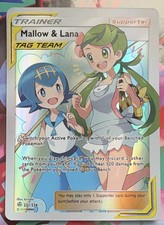 Pokémon TCG Mallow & Lana Trainer Full Art Holo TAG TEAM 231/236 Cosmic Eclipse on eBay