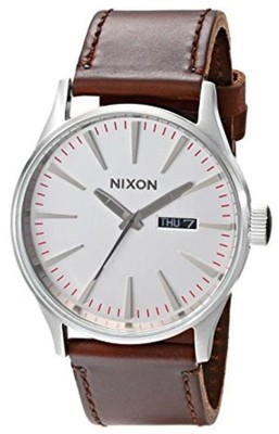 Nixon A105-1113 The Sentry Men's Watch White Dial 42mm Analog - Needs Battery