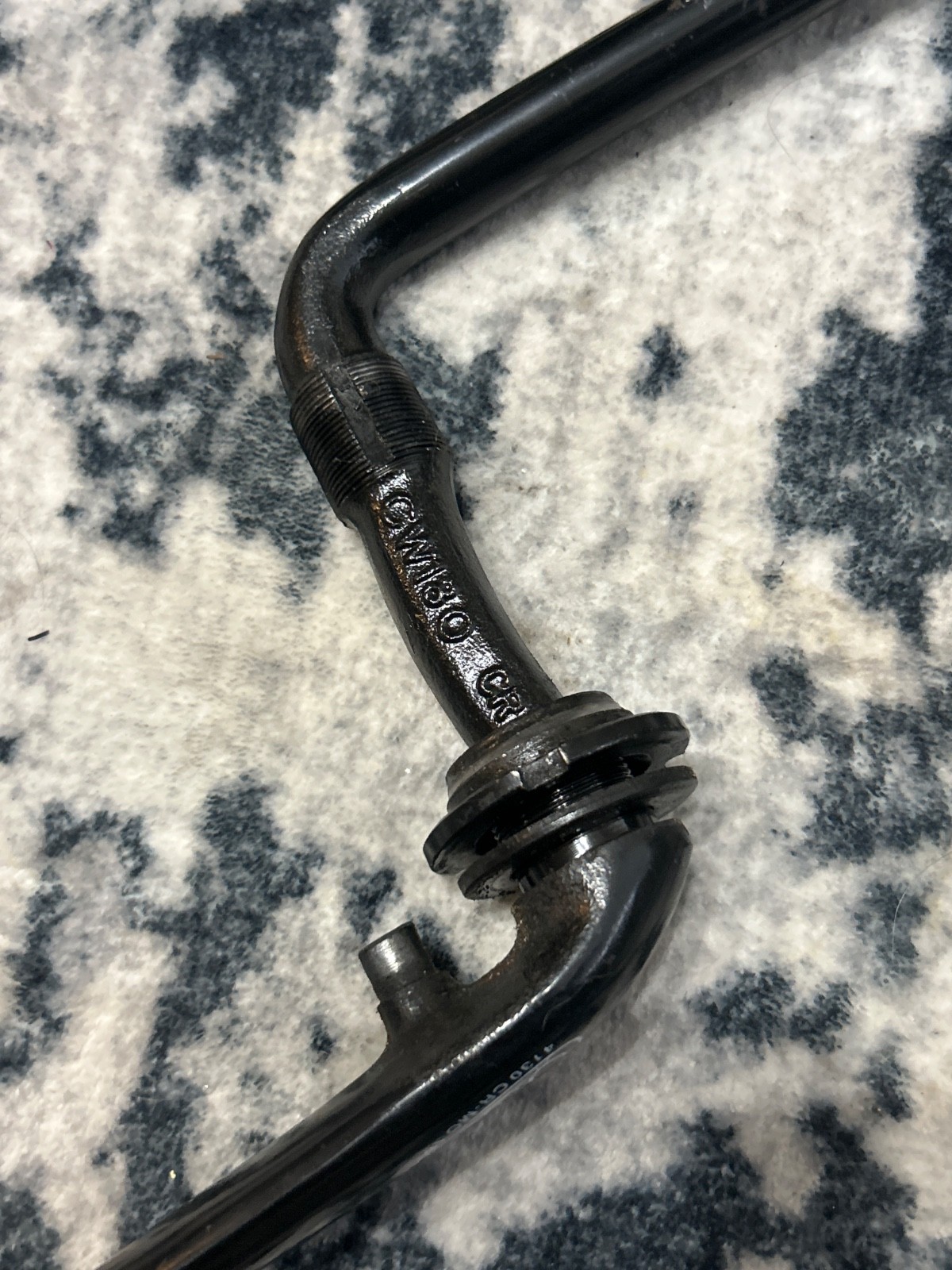 VIntage Robinson BMX One-Piece Crank Arm 175mm Black NOS CW175CR New Old Stock