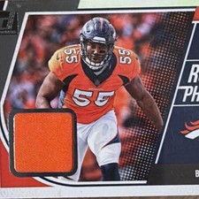 Panini 2018 Donruss Rookie Phenom Bradley Chubb #19 Jersey Broncos NFL Card