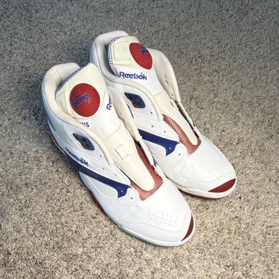 Reebok Pump Court Victory Pump White Red Blue No box 
