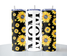 Mothers Day Mom 20oz Skinny Tumbler Cup Stainless Steel w Lid/Straw