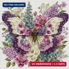 Butterfly Animals Diamond Painting Kits for Adults Beginners,Flower 5D Diamond A