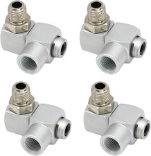 1/4 Inch NPT 360 Degree Swivel Air Hose Connector Pneumatic Air Tool Fitting Alu