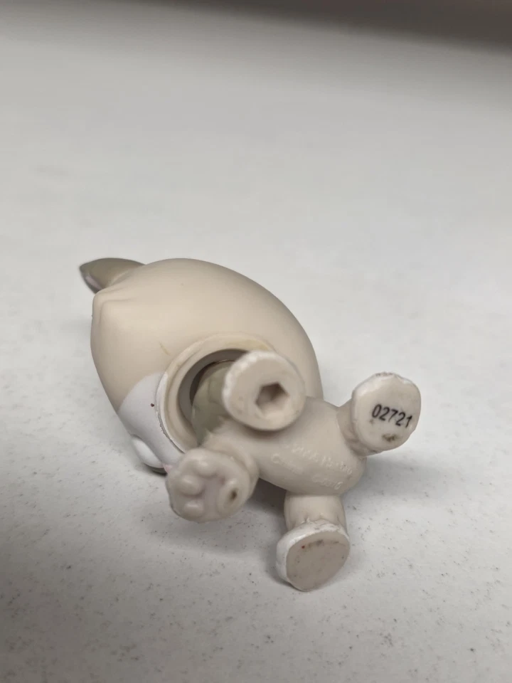 Authentic Littlest Pet Shop LPS #1817 Siberian HUSKY Cream White Dog Purple Eyes - Image 3 of 4