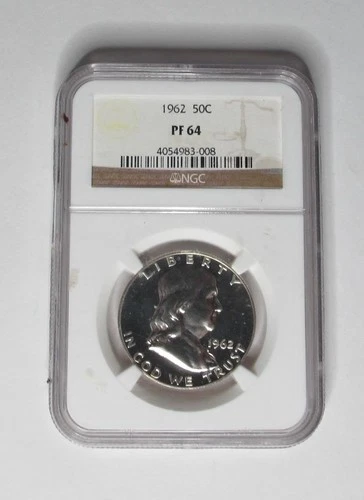 1962 U.S. Half Dollar * Benjamin Franklin * NGC PR64 * No Issues & No Reserve