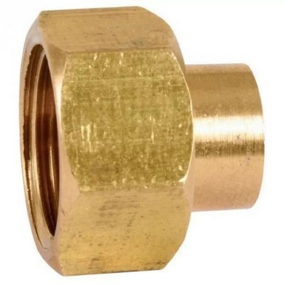 Thermador 359GCL1412 - Messing Fitting gerade 2 Stück zum Löten - Ø14mm - F3/8''
