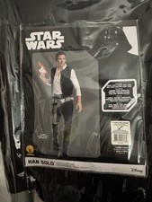 Adult Han Solo Compete Disney Costume Mens XL Shirt Vest Pant Taser Star Wars