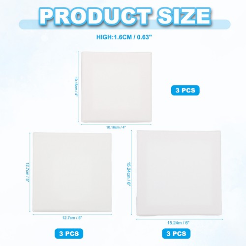 Canvas for Painting, 12 Pack 4x4" 5x5" 6x6" Oil Paint Set Art Supplies - Picture 2 of 6