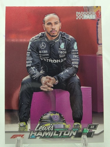 Lewis Hamilton [Refractor Chrome] #6 2024 Topps Paddock Pass Formula 1 card