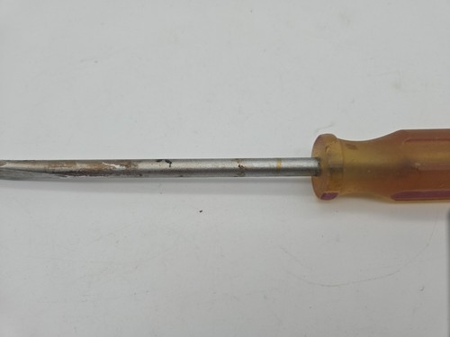 Mac Tools Vintage 3/8"× 5-3/4" Blade Flat Tip Screwdriver Amber/Red Handle PJR6 - 第 6/13 張圖片