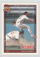 1991 Topps Factory Set Collector's Edition (Tiffany) Felix Fermin #193 0j0